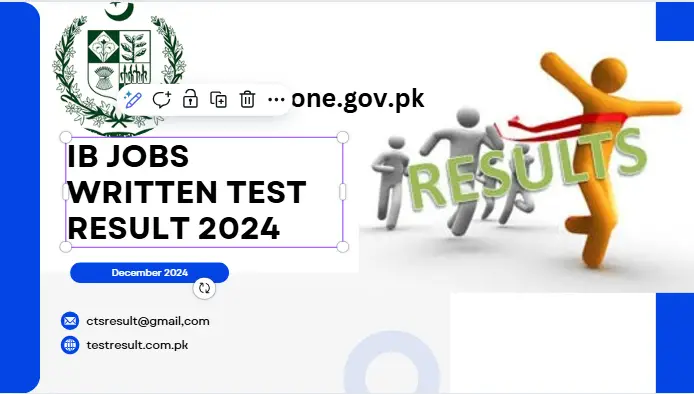 IB Jobs Written Test Result 2024 Check Online @www.leaone.gov.pk