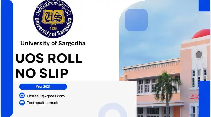 UOS Roll No Slip 2024 Exam Schedule Annual.su.edu.pk Examination